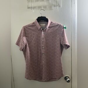 Denim & Flower Red Floral Button Down Shirt